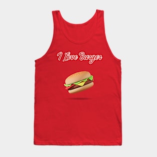 I Love Burger Tank Top